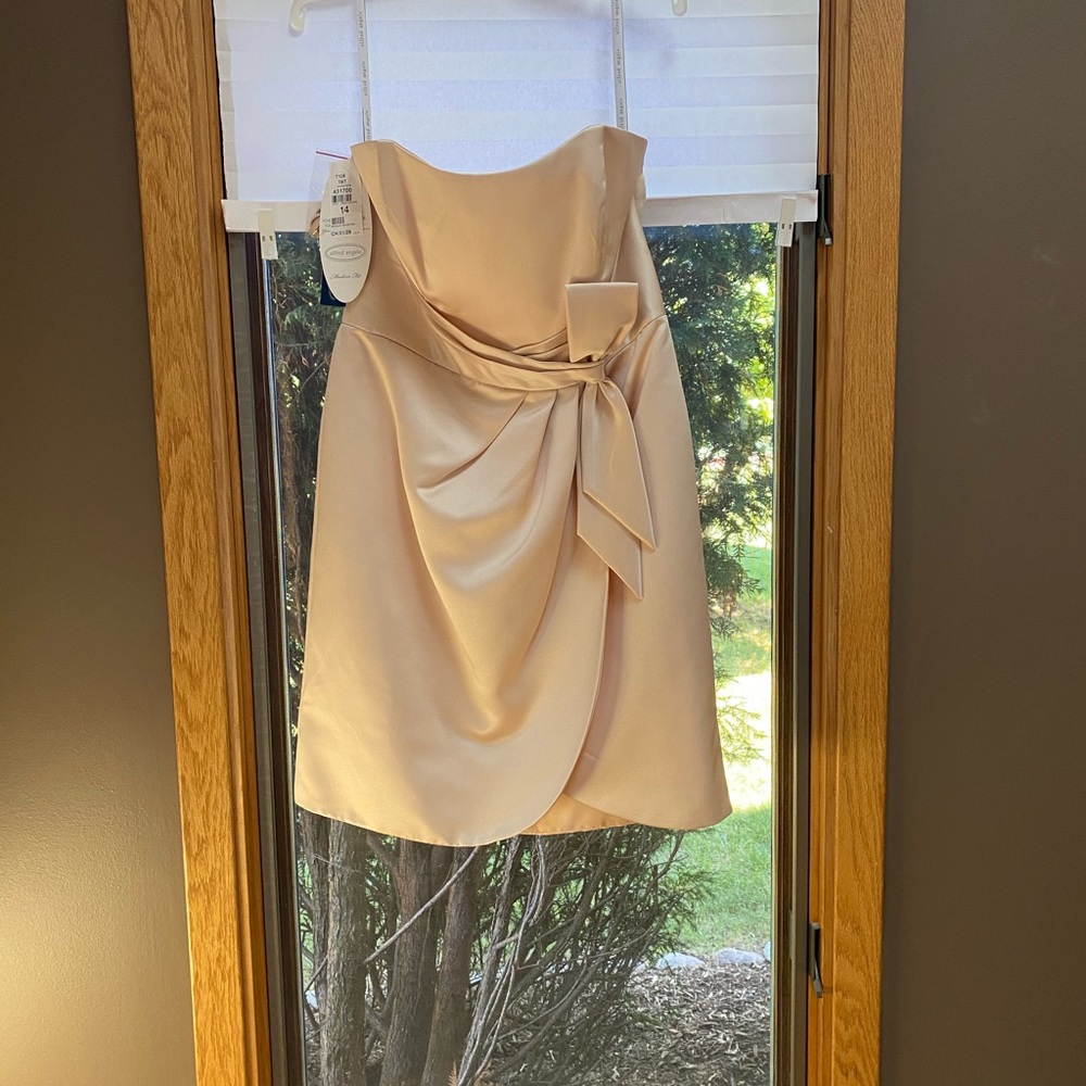 Alfred Angelo Formal Strapless Knee-Length Dress